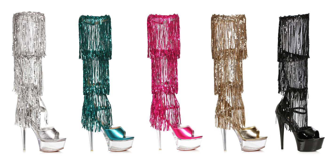 6" FRINGE SANDALS