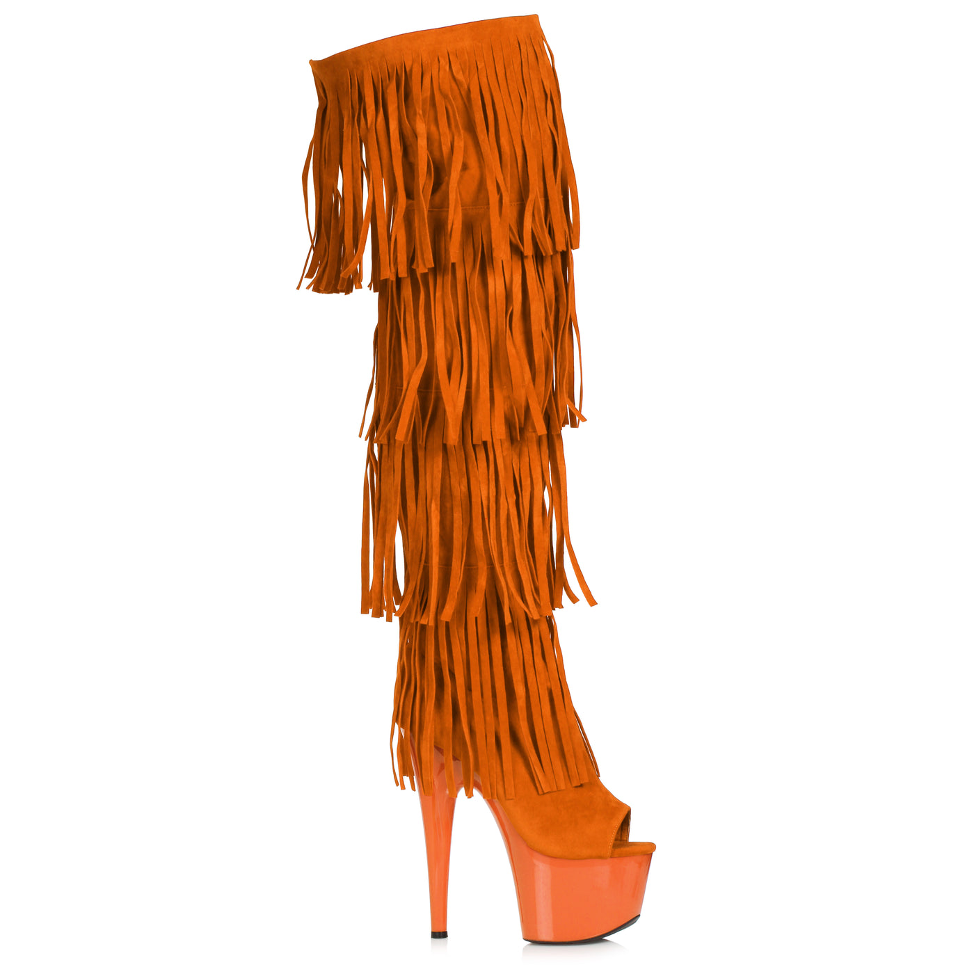 7" HEEL FRINGE BOOTS