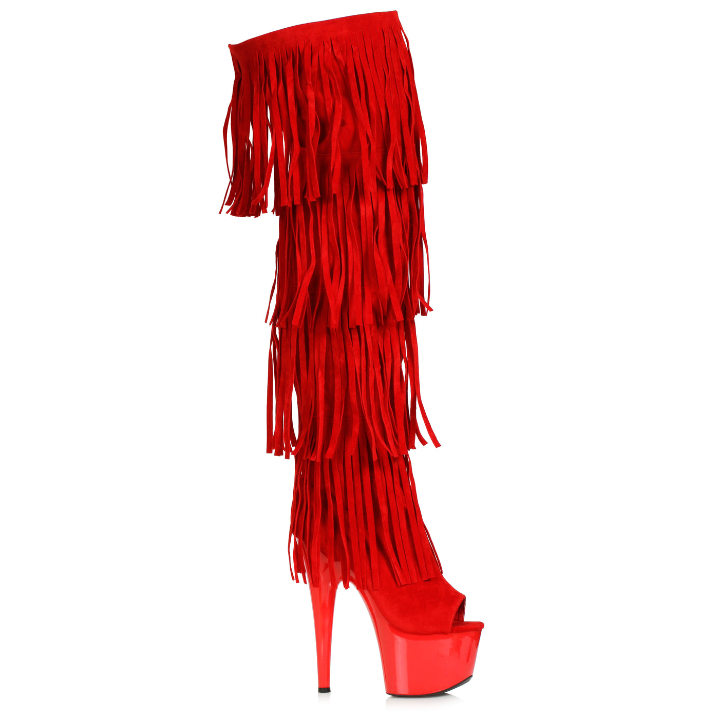 7" HEEL FRINGE BOOTS