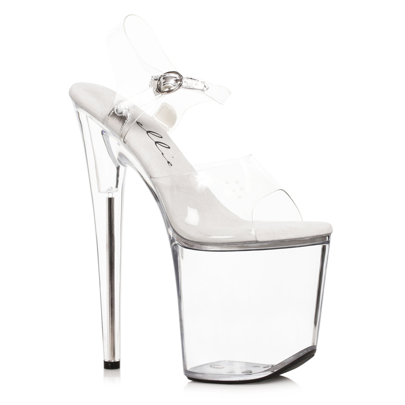 8" CLEAR SANDALS