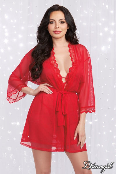 SHEER ROBE SET