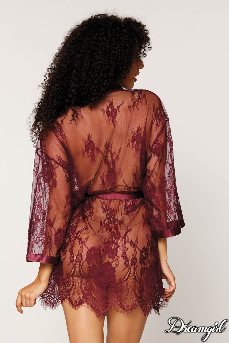 EYELASH LACE ROBE