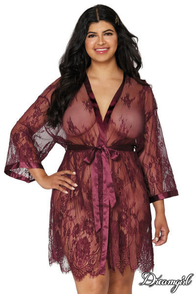 EYELASH LACE ROBE