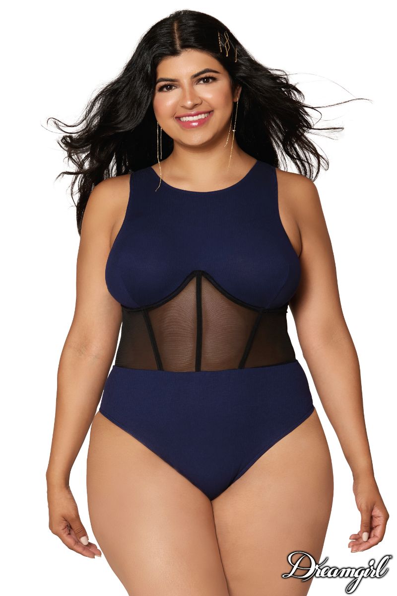 RIB CORSET BODYSUIT