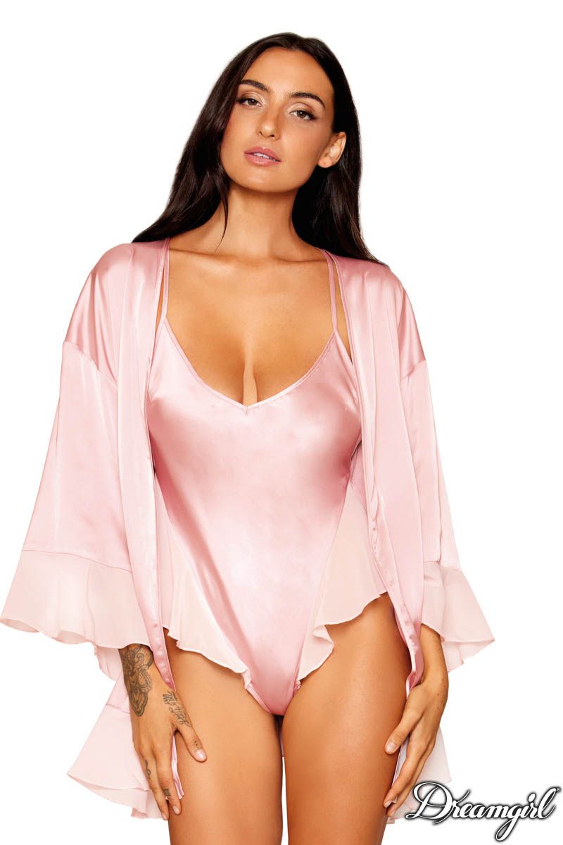 SATIN ROBE SET