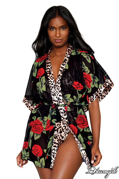 LEOPARD ROBE SET