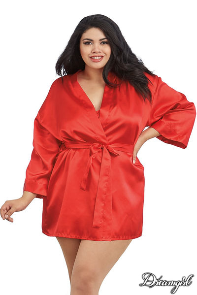 SATIN ROBE SET