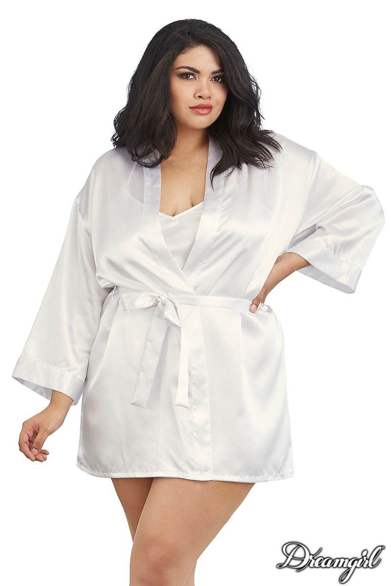 SATIN ROBE SET