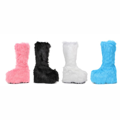 5" FUR BOOTS