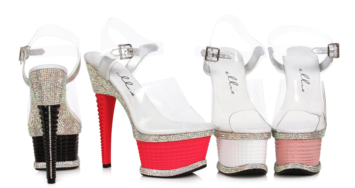 6" RHINESTONE SHOES