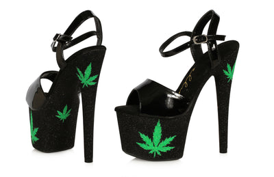 7" MARIJUANA SHOES