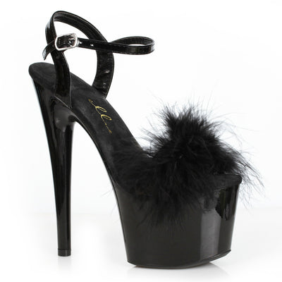 7" MARABOU SHOES