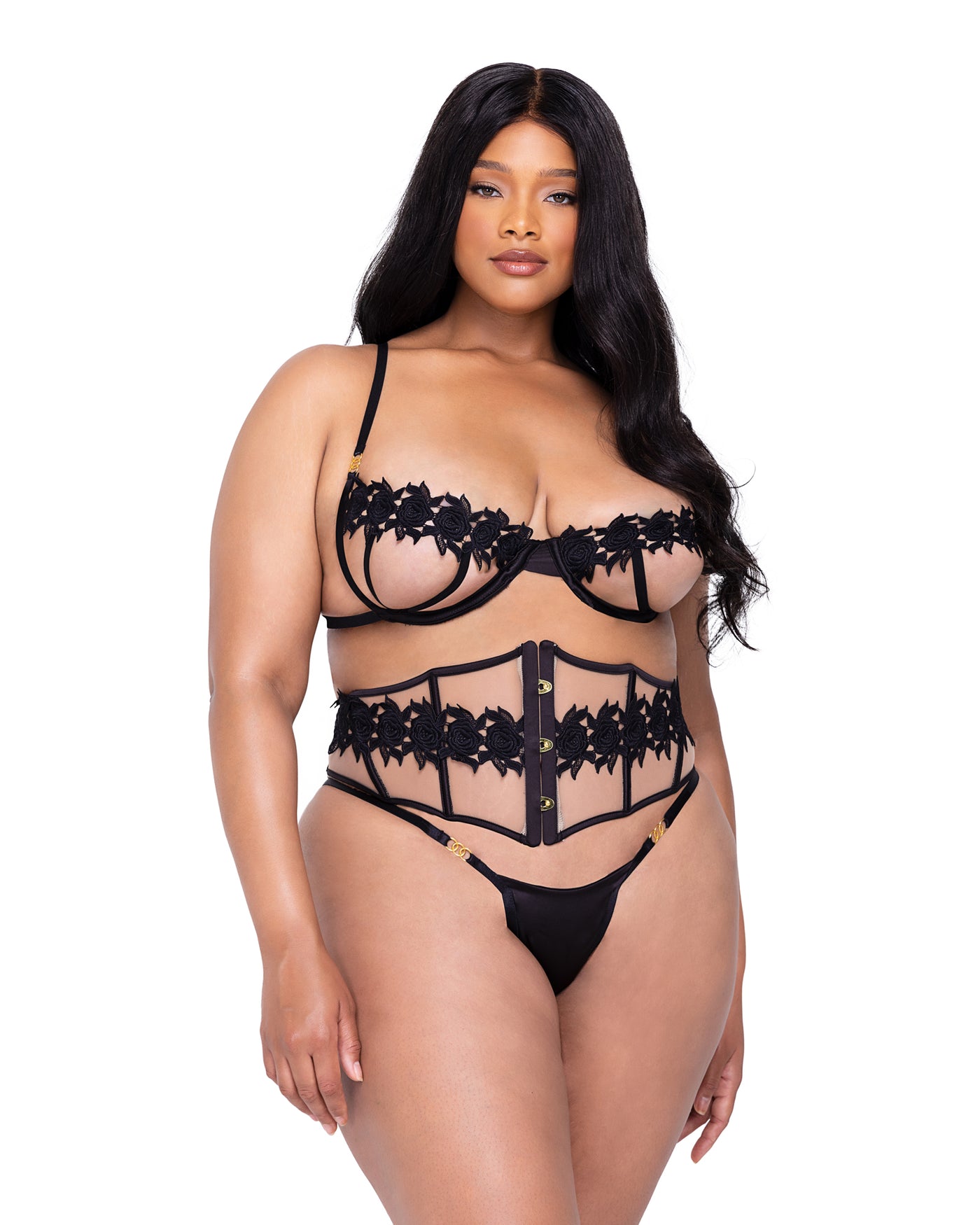 EBONY ROSE BRA SET