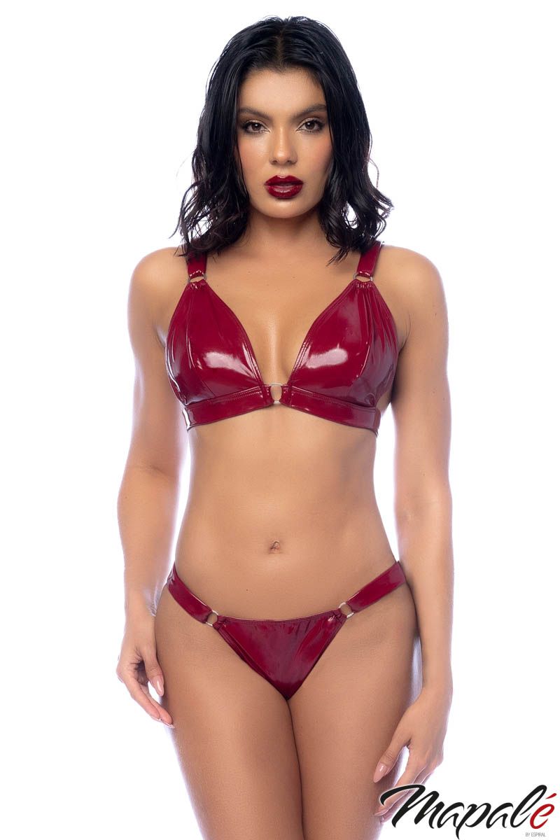 VINYL BRA SET