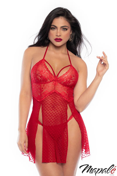 SLIT SIDE BABYDOLL