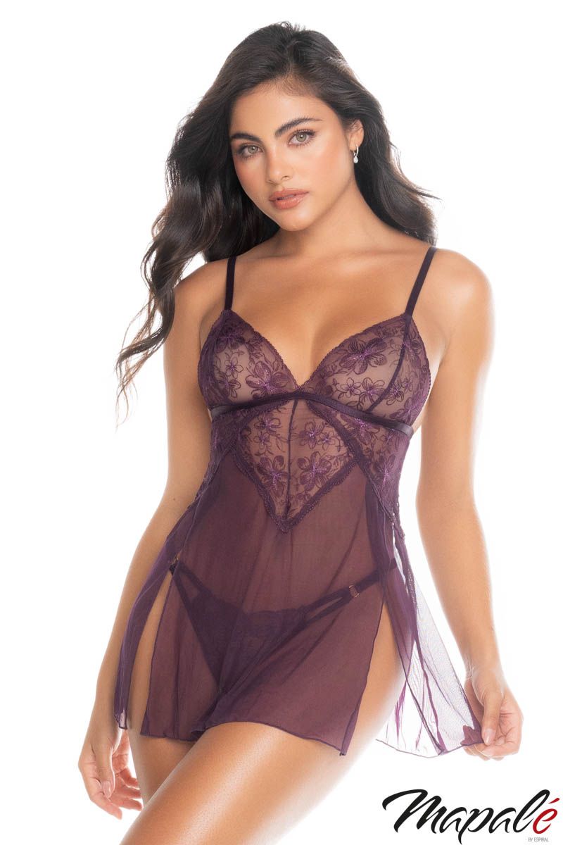 SHEER MESH BABYDOLL