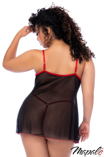 HEART MESH BABYDOLL