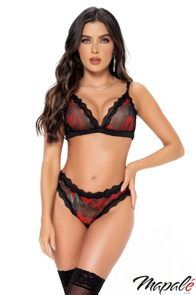 ROSE BRA SET