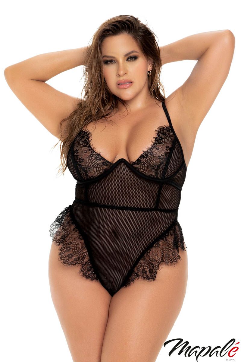 FRINGE LACE TEDDY