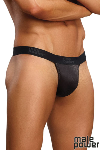 BLACK COBRA THONG