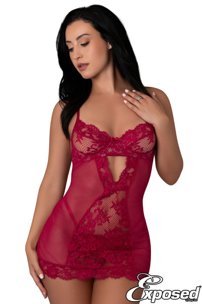 Stretchy Mesh Chemise
