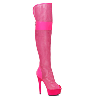 6" PEEP TOE BOOTS